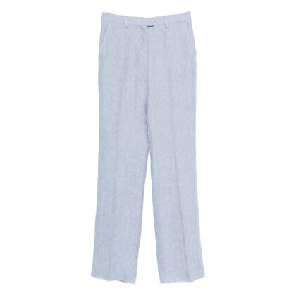 Etro Two Side Pockets Linen Tailored Trousers