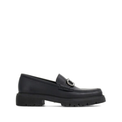 Ferragamo Gancini-buckle Leather Loafers