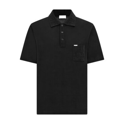 Ferragamo Jacquard Pocket Polo Shirt