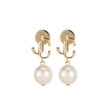 Jimmy Choo Logo-lettering Pearl Earrings