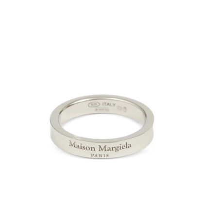 Maison Margiela Engraved-logo Band Ring