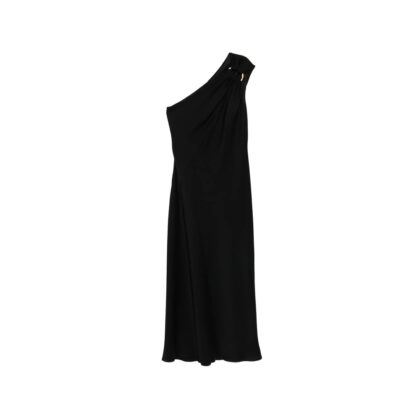 Max Mara Studio One-shoulder Draped Maxi Dress