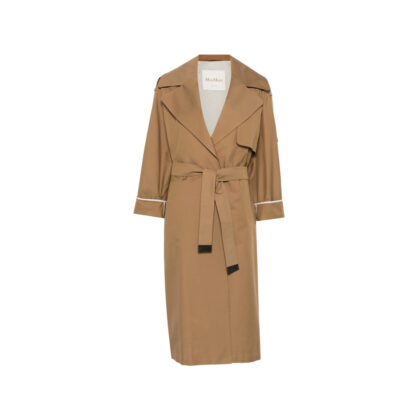 Max Mara The Cube Notched-lapel Belted Trench Coat