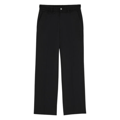 Mm6 Maison Margiela Frayed-waistband Trousers