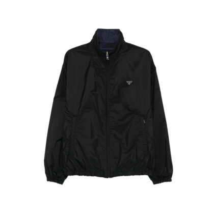 Prada Logo-plaque Zip-up Jacket