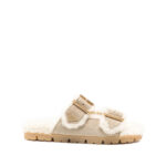 Prada Shearling-trim Slippers