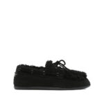3juin Boat-lace Shearling-trimmed Loafers