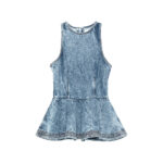 Alaïa Peplum Sleeveless Top