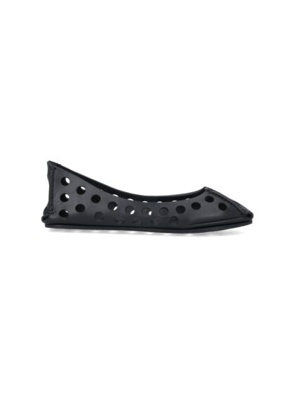 Alaia Leather Ballet Flats
