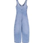 Alaia Round Denim Jumpsuit