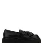 Alexander McQueen Black Leather Sofa Loafers