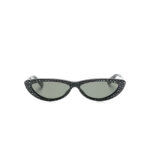 Alexander Mcqueen Crystal-embellished Cat-eye Sunglasses
