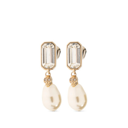 Alexander Mcqueen Embellished Skull Drop Earrings
