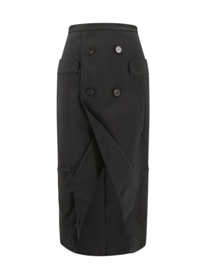 Alexander McQueen Long Sartorial Skirt With Front Split