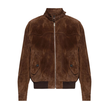 Alexander Mcqueen Zip-up Suede Jacket