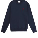 Ami Alexandre Mattiussi Cotton Sweatshirt With Iconic Embroidery