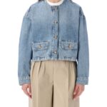 Anine Bing Blanchet Cropped Denim Jacket