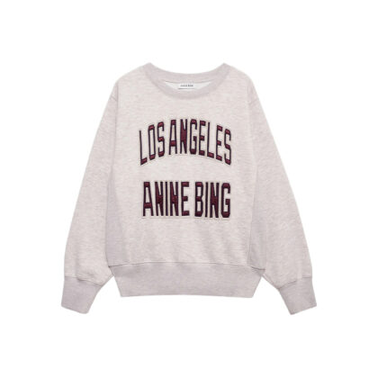 Anine Bing Harry Long-sleeve Cropped Sweatshirt