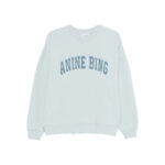 Anine Bing Miles Logo Blue Sweatshirt