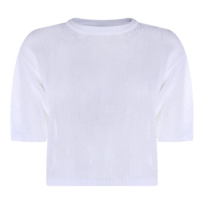 Antonelli White Cotton Knitwear
