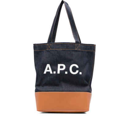 A. p.c. Medium Logo-detail Denim Tote Bag