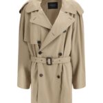 Balenciaga Belted Double-breasted Trench Coat