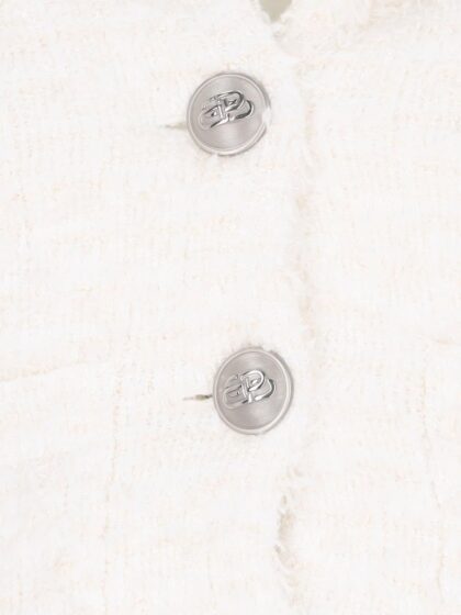 Balenciaga Button Crop Cardigan