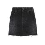 Balenciaga Frayed Denim Skirt