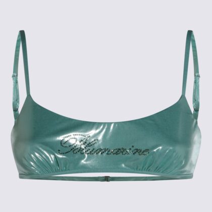 Blumarine Green Top Beachwear