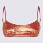 Blumarine Orange Top Beachwear