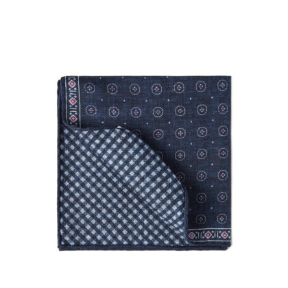 Brunello Cucinelli Geometric-patterned Silk Pocket Square