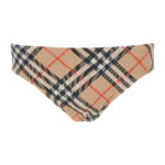Burberry Beige Speedo With Check Motif In Polyamide Man