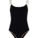 Burberry Black Stretch Nylon Swimsuit