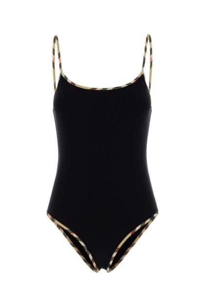 Burberry Black Stretch Nylon Swimsuit