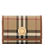 Burberry Printed Canvas Small Check Wallet