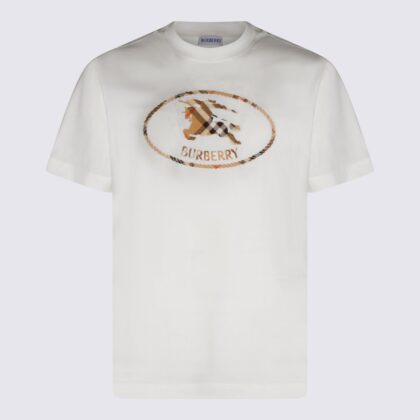 Burberry White Cotton T-shirt