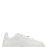 Burberry White Leather Box Sneakers