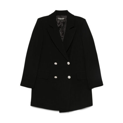 Chiara Boni Ecoply Embellished Double-breasted Coat