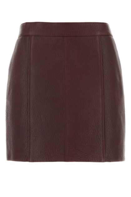 Chloé Grape Leather Mini Skirt