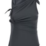 Coperni asymmetric Flower Top