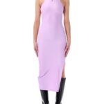 Coperni Purple Fitted Racer Tank Dress