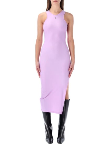 Coperni Purple Fitted Racer Tank Dress