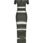 Coperni striped Sheer Polo Dress