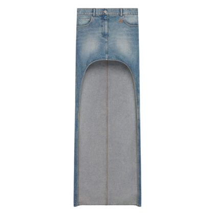 Courrèges Cut-out Button-fastening Long Skirt