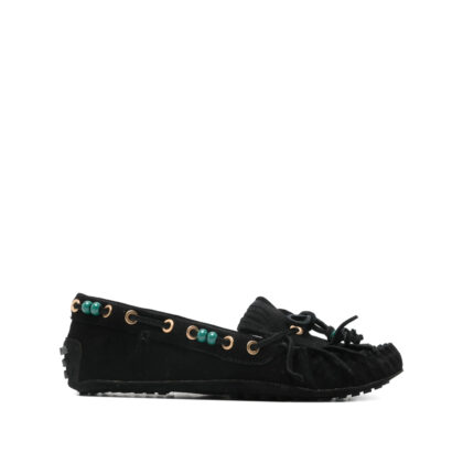 Farm Rio Beaded Fringed Loafers