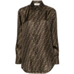 Fendi FF-logo Print Silk Shirt