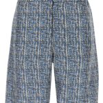 Fendi Printed Silk Bermuda Shorts