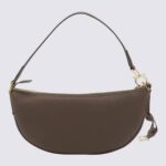 Ferragamo Dark Brown Leather Hobo Xs Crossbody Bag