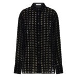 Ferragamo Devoré-effect Velvet Shirt