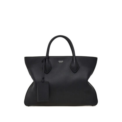 Ferragamo Monogram Structured Leather Tote Bag